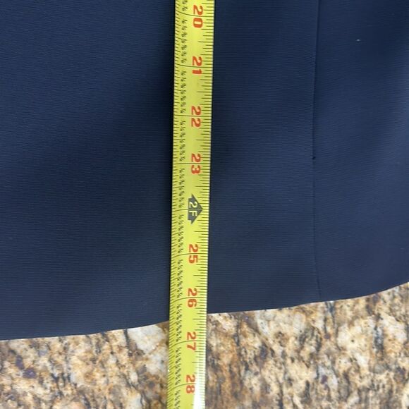 Kasper Navy Blue Collared Blazer Jacket Size 10 P - Picture 10 of 10